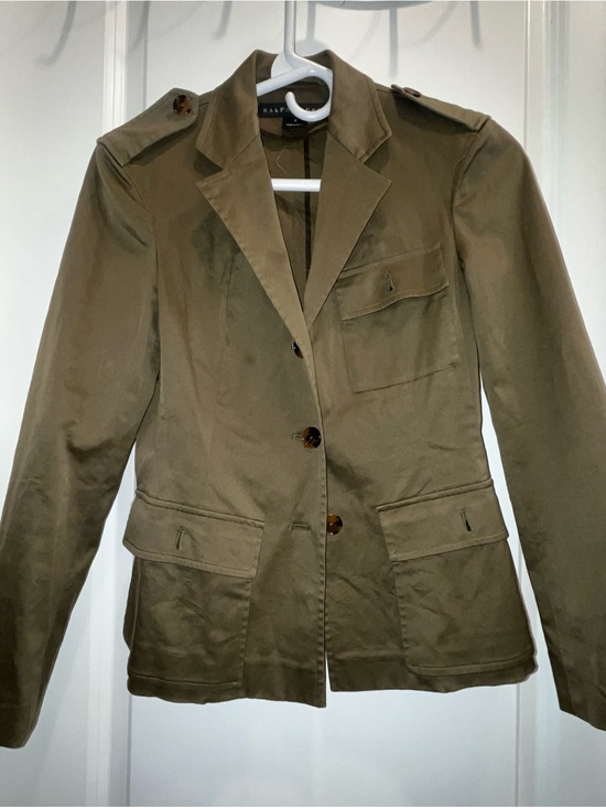 Ralph Lauren Jackets & Blazers - Ralph Lauren Olive Green Women's military cotton Blazer Jacket